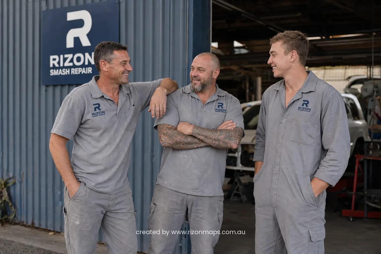 Rizon Smash Repair team at work