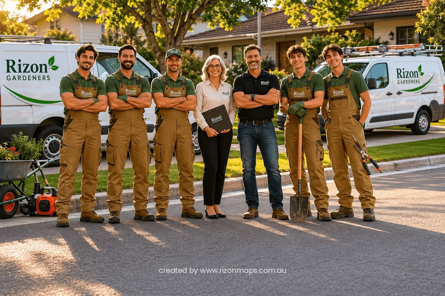 Rizon Gardeners team at work