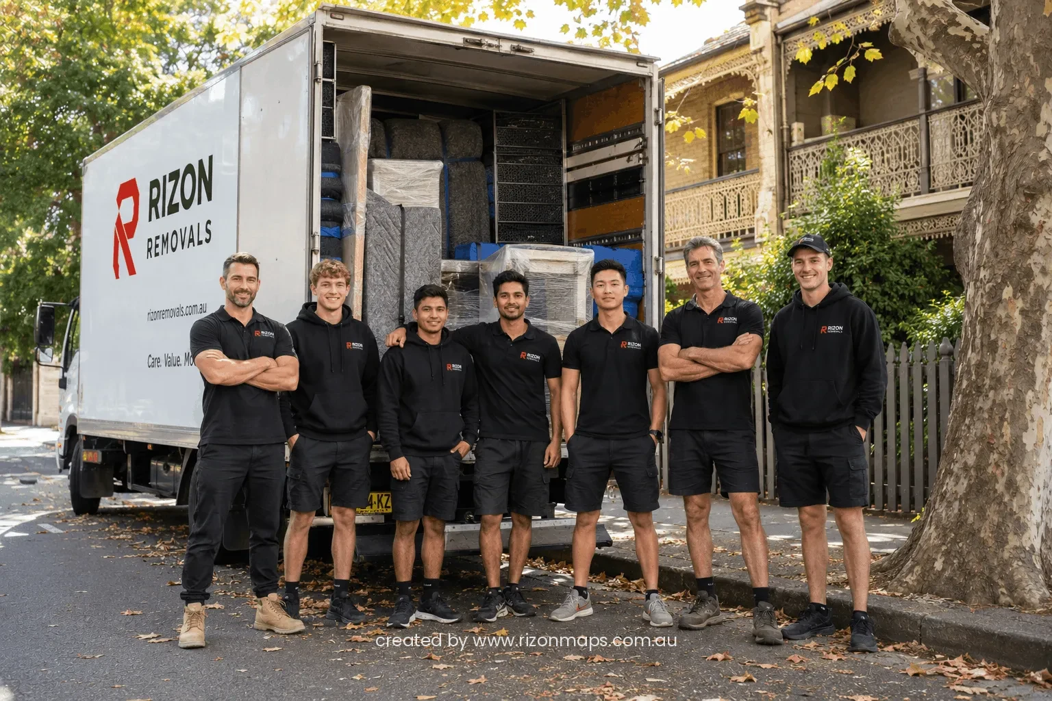 Rizon Removals team on a job